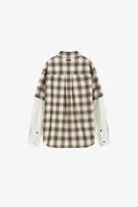 SLEEVE LAYERED STRIPE SHIRT thumb 7