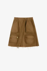 CARGO POCKET WRAP SKIRT