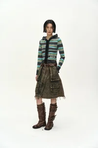 CARGO POCKET WRAP SKIRT thumb 1