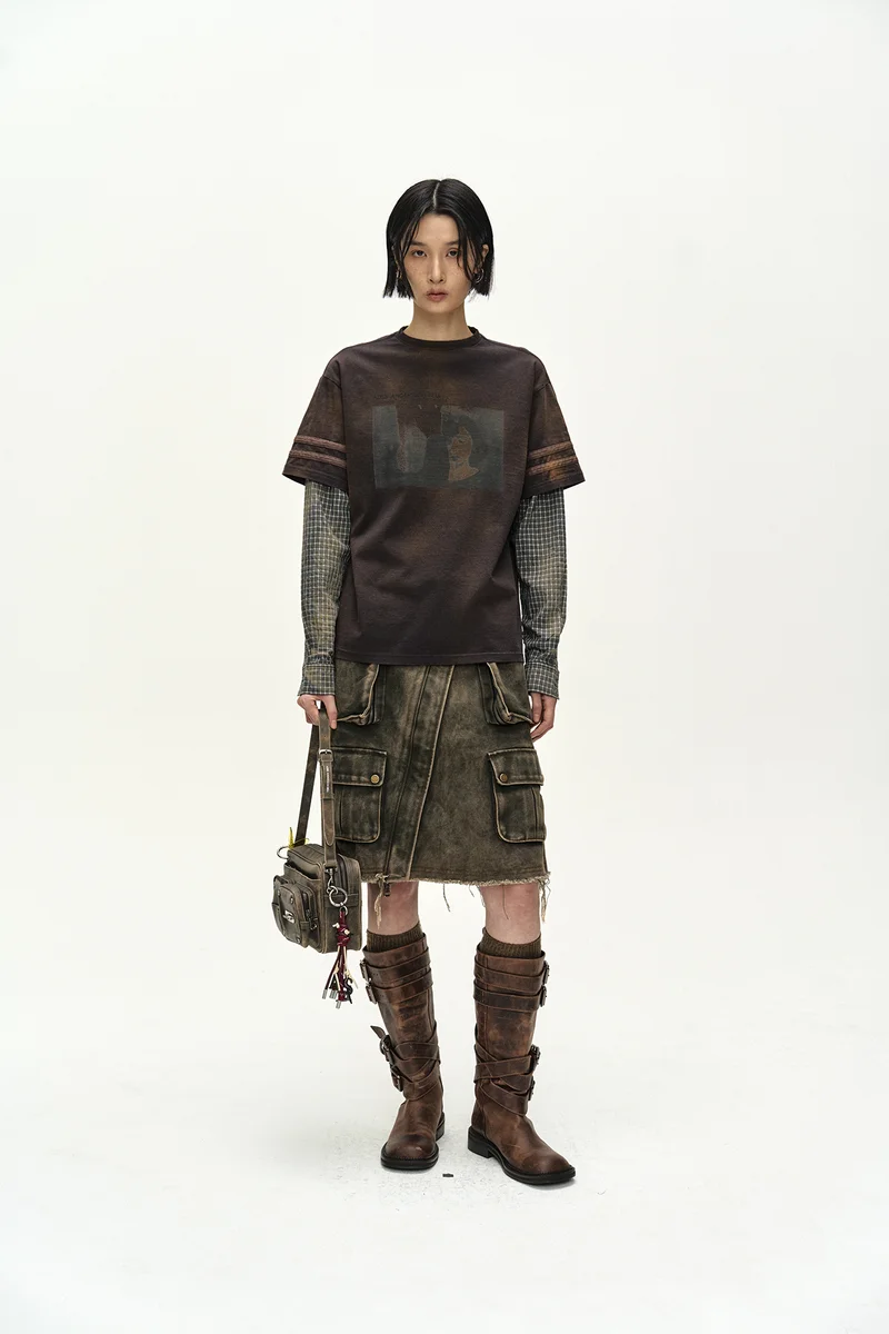 CARGO POCKET WRAP SKIRT 3