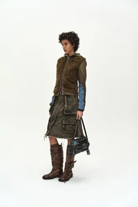 CARGO POCKET WRAP SKIRT thumb 4
