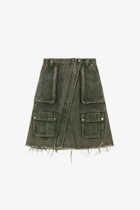 CARGO POCKET WRAP SKIRT thumb 11