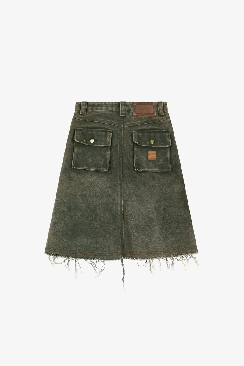 CARGO POCKET WRAP SKIRT 12