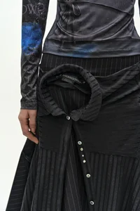 SUE WRAPPED SHIRT ASYMMETRIC SKIRT thumb 4