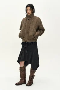 SUE WRAPPED SHIRT ASYMMETRIC SKIRT thumb 6