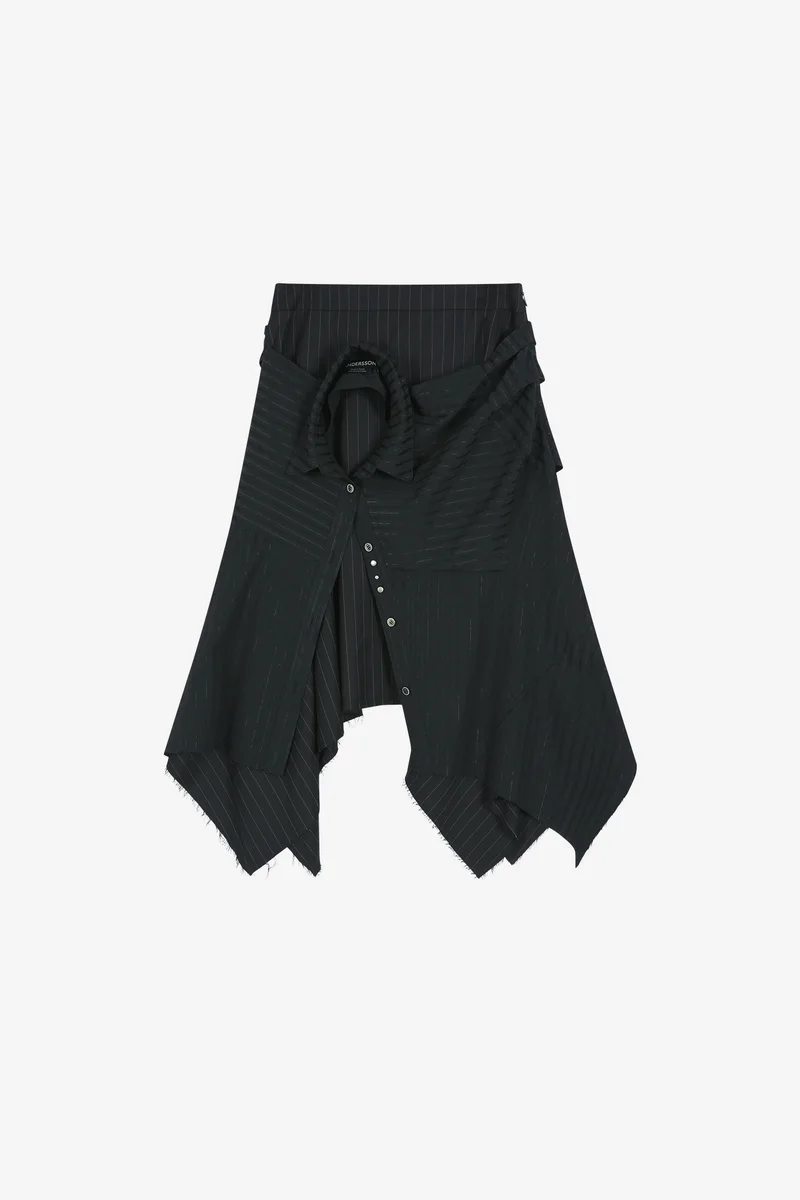 SUE WRAPPED SHIRT ASYMMETRIC SKIRT 9