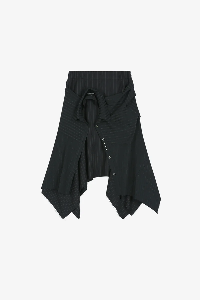 SUE WRAPPED SHIRT ASYMMETRIC SKIRT 10