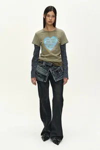 ASYMMETRIC LAYERED WRAP SKIRT thumb 2