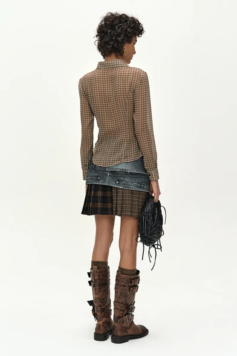 ASYMMETRIC LAYERED WRAP SKIRT 5
