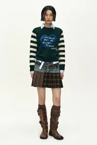 DOUBLE BELT PRINTED MINI SKIRT thumb 2