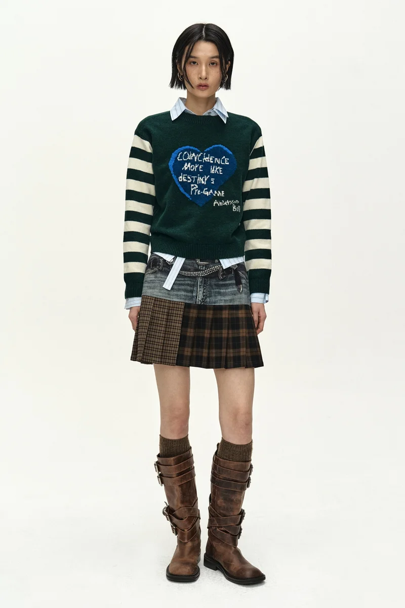 DOUBLE BELT PRINTED MINI SKIRT 2