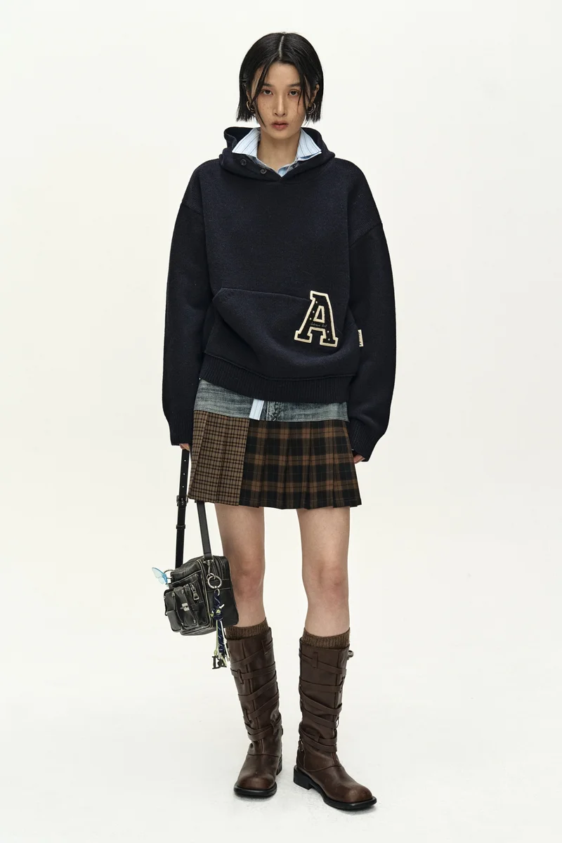 DOUBLE BELT PRINTED MINI SKIRT 7