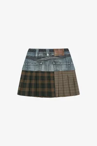 DOUBLE BELT PRINTED MINI SKIRT thumb 10