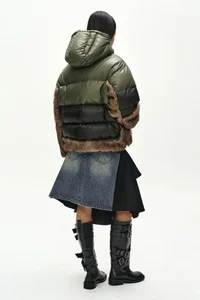 REWORKED DENIM WRAP FLARE SKIRT thumb 7