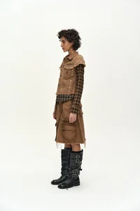 CARGO POCKET WRAP SKIRT thumb 3