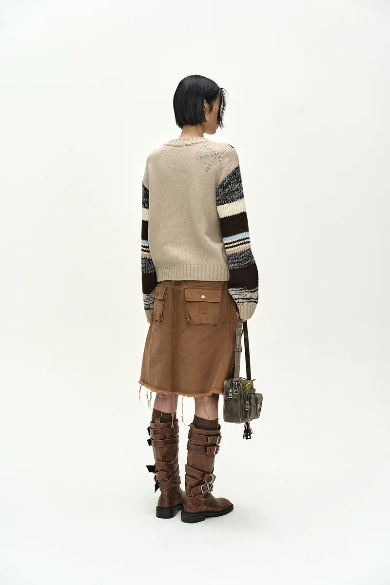 CARGO POCKET WRAP SKIRT 4