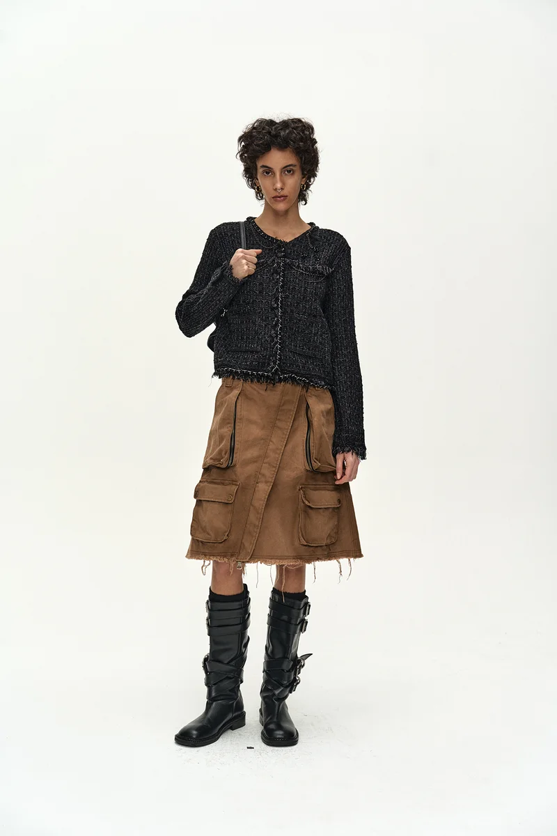 CARGO POCKET WRAP SKIRT 10
