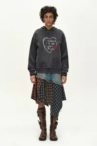DENIM COMBINATION SHIRT PATCHWORK SKIRT thumb 2