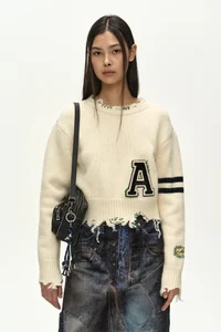 ILLUSION PATCHWORK TROMPE L'OEIL PLEATED SKIRT thumb 8