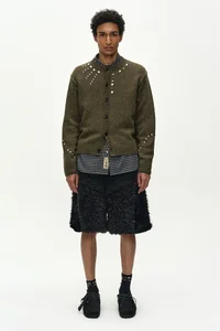 KENLEY FAUX FUR PATCHWORK SHORTS thumb 2