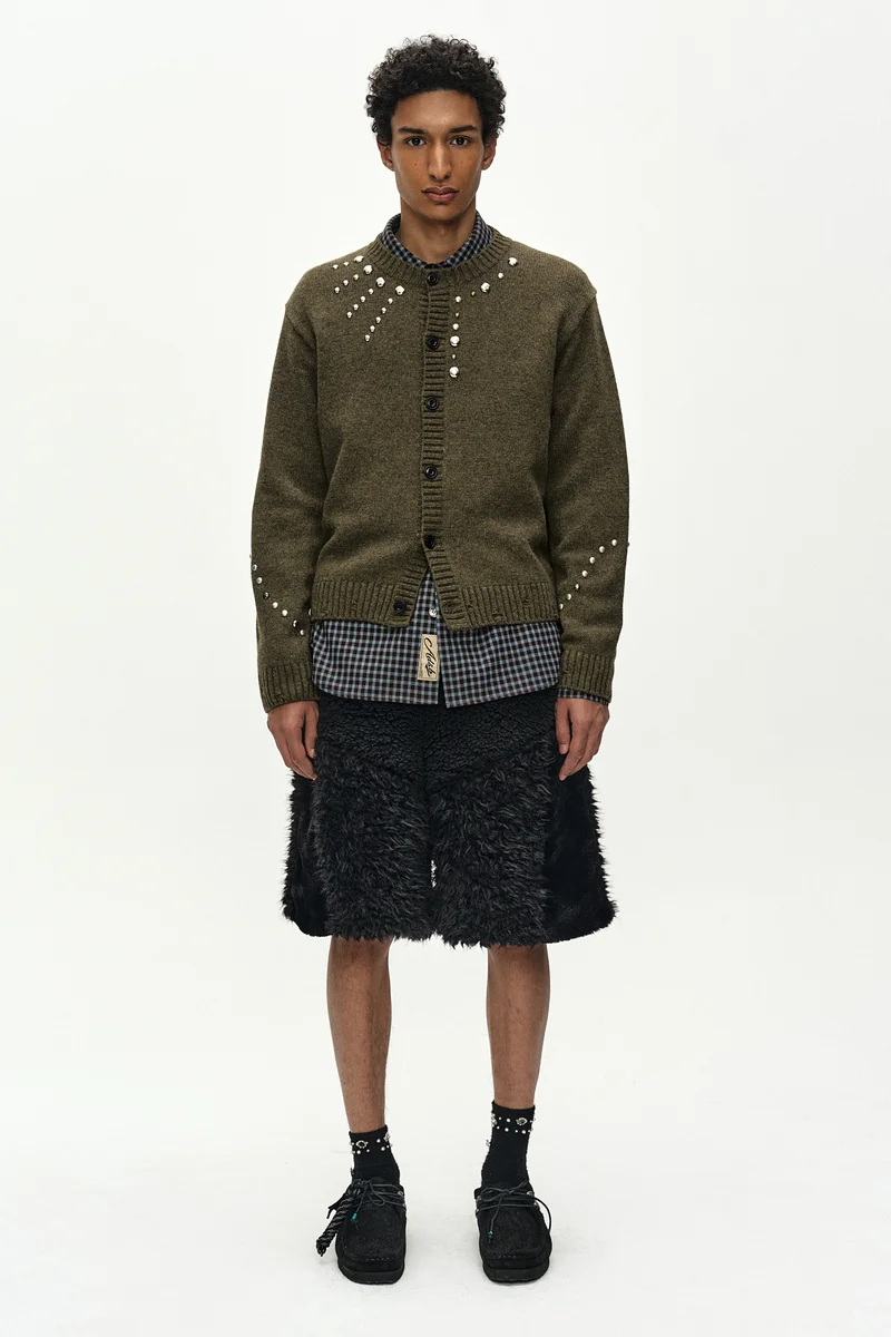 KENLEY FAUX FUR PATCHWORK SHORTS 2