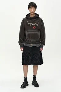 KENLEY FAUX FUR PATCHWORK SHORTS thumb 8