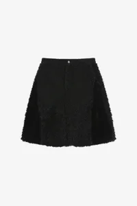 KENLEY FAUX FUR PATCHWORK SHORTS thumb 9