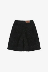 KENLEY FAUX FUR PATCHWORK SHORTS thumb 10