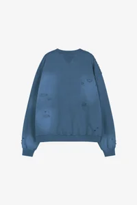 (ESSENTIAL) UNISEX SPRAY WASHED HEART MESSAGE SWEATSHIRT thumb 11
