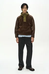 ORTE TERRY HALF ZIP UP HOODIE thumb 2
