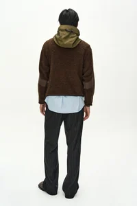 ORTE TERRY HALF ZIP UP HOODIE thumb 4
