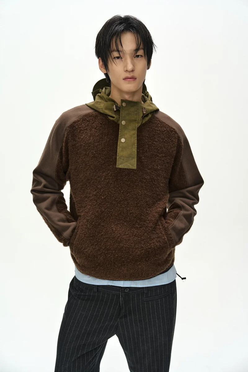 ORTE TERRY HALF ZIP UP HOODIE 5