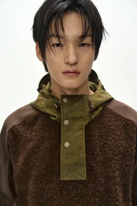 ORTE TERRY HALF ZIP UP HOODIE thumb 6