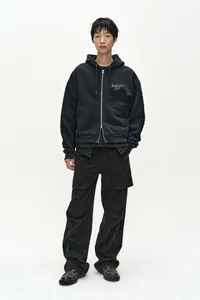 (ESSENTIAL) UNISEX PATCHWORK LIQUID LOGO HOOD ZIP-UP thumb 3
