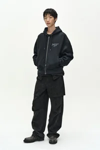 (ESSENTIAL) UNISEX PATCHWORK LIQUID LOGO HOOD ZIP-UP thumb 4