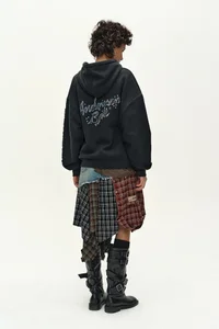 (ESSENTIAL) UNISEX PATCHWORK LIQUID LOGO HOOD ZIP-UP thumb 5