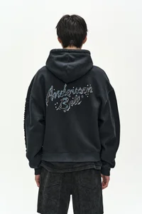 (ESSENTIAL) UNISEX PATCHWORK LIQUID LOGO HOOD ZIP-UP thumb 7