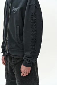 (ESSENTIAL) UNISEX PATCHWORK LIQUID LOGO HOOD ZIP-UP thumb 9