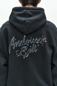 (ESSENTIAL) UNISEX PATCHWORK LIQUID LOGO HOOD ZIP-UP thumb 10
