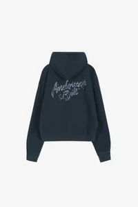 (ESSENTIAL) UNISEX PATCHWORK LIQUID LOGO HOOD ZIP-UP thumb 12