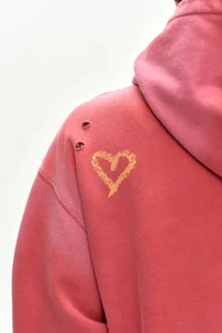 (ESSENTIAL) UNISEX SPRAY WASHED AGAIN LIP HOODIE thumb 11