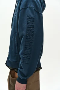 (ESSENTIAL) UNISEX PATCHWORK LIQUID LOGO HOOD ZIP-UP thumb 7