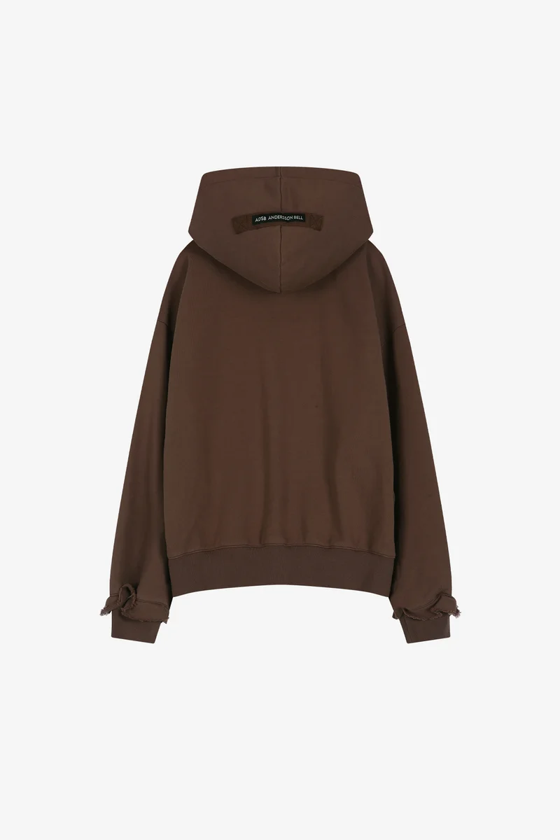 RAW-CUT STUDDED ZIP-UP HOODIE 2