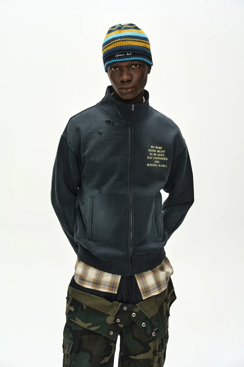 FRAME 001 HIGH-NECK ZIP UP 6
