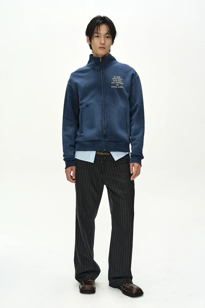 FRAME 001 HIGH-NECK ZIP UP 1