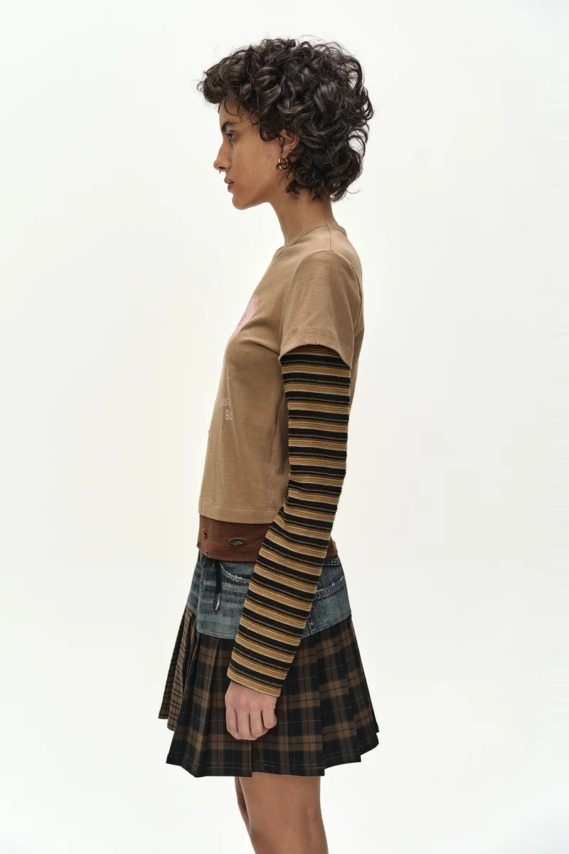 LAYERED HEART MESSAGE LONG SLEEVE T-SHIRT 5