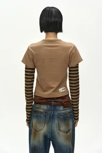 LAYERED HEART MESSAGE LONG SLEEVE T-SHIRT thumb 6