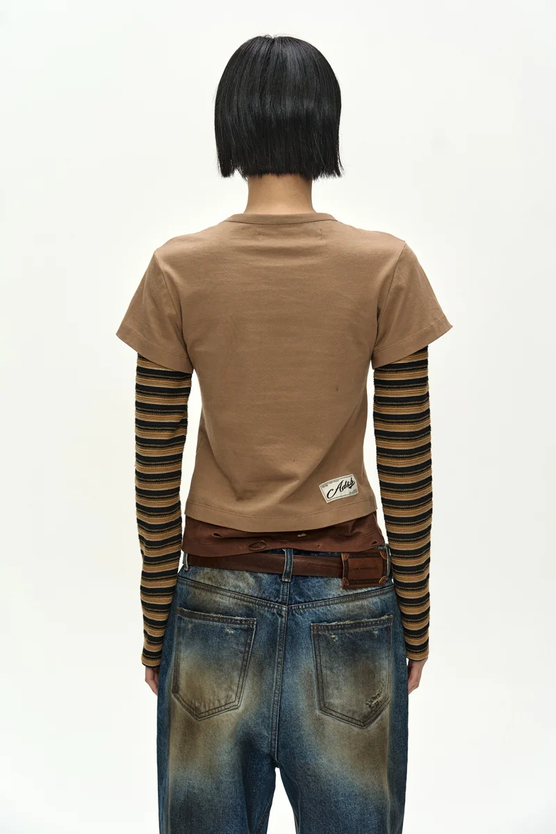 LAYERED HEART MESSAGE LONG SLEEVE T-SHIRT 6