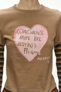 LAYERED HEART MESSAGE LONG SLEEVE T-SHIRT thumb 7
