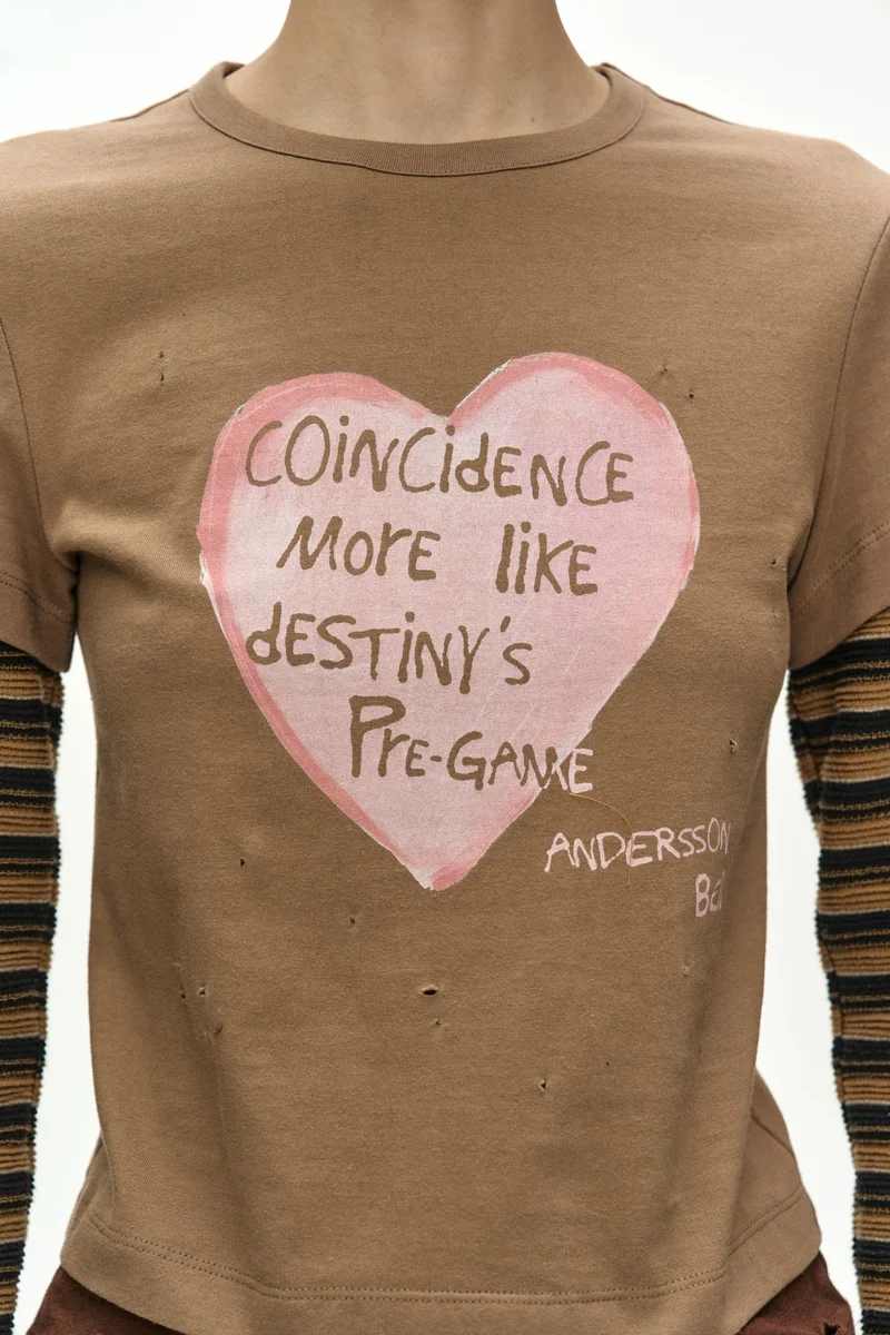 LAYERED HEART MESSAGE LONG SLEEVE T-SHIRT 7